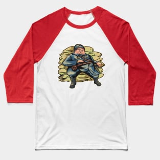 A chubby solider Baseball T-Shirt